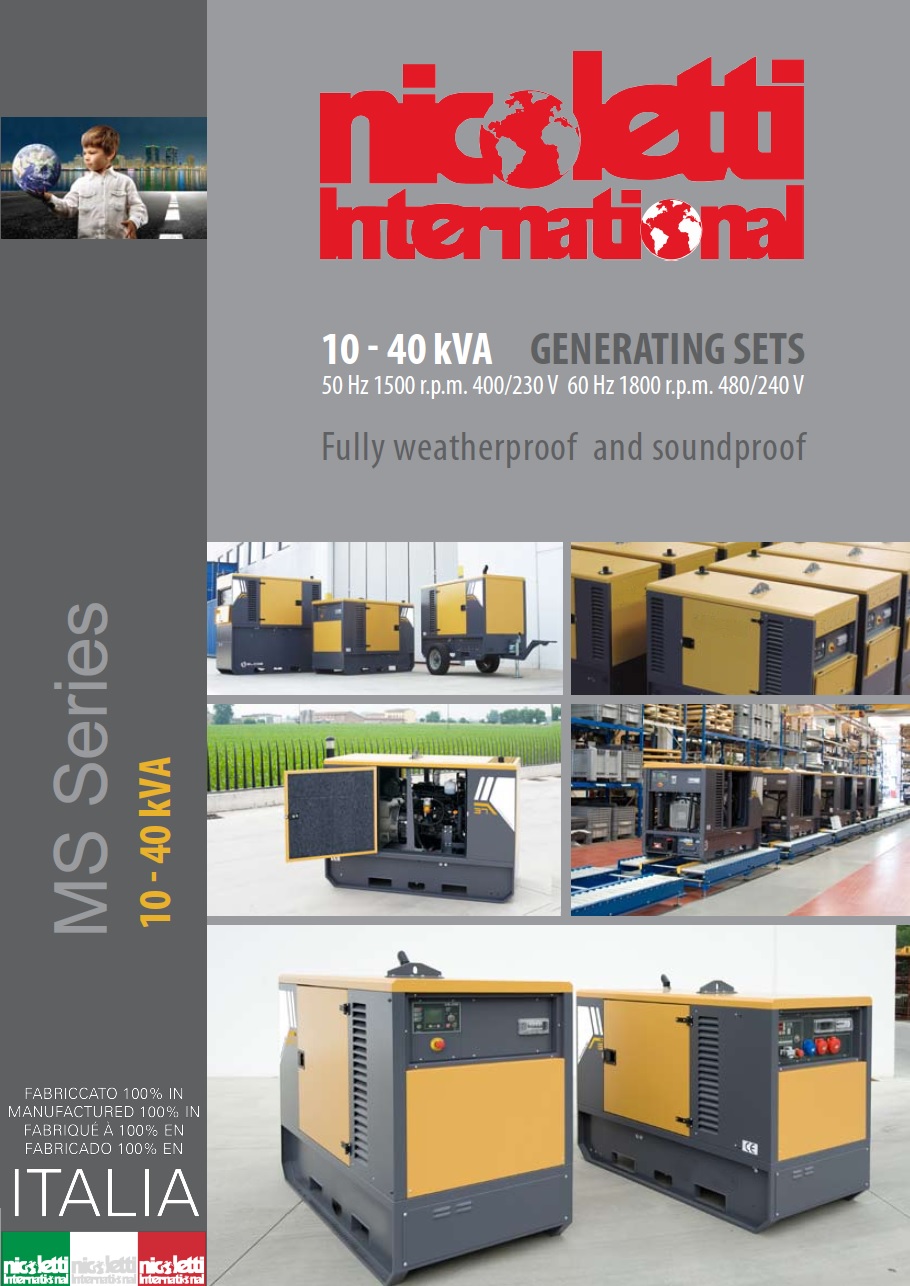 Generadores Eléctricos Serie MS - 10-40 kVA